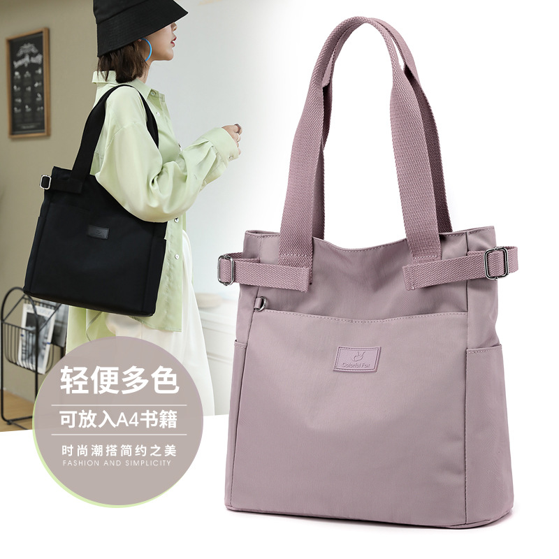 New women's bags, fashionable and casual student handbags, tutorial backpacks, large-capacity nylon shoulder bags, tote bags details Picture