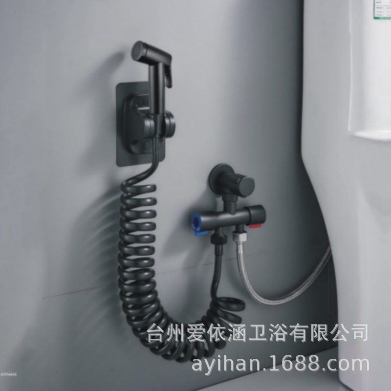 Cross-border body cleaning plastic women's washbasin, nozzle flushing device, toilet spray gun, companion cleaning, buttock cleansing device, small handheld details Picture
