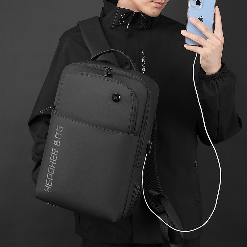WEPOWER's new men's backpack, outdoor large-capacity backpack, men's multi-functional business and casual computer bag details Picture