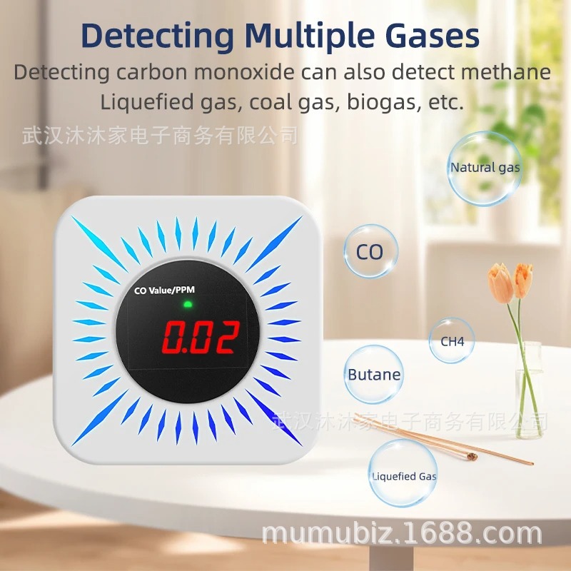 Tuya Smart Gas carbon monoxide Detector alarm features wireless control and multi-functional alarm details Picture