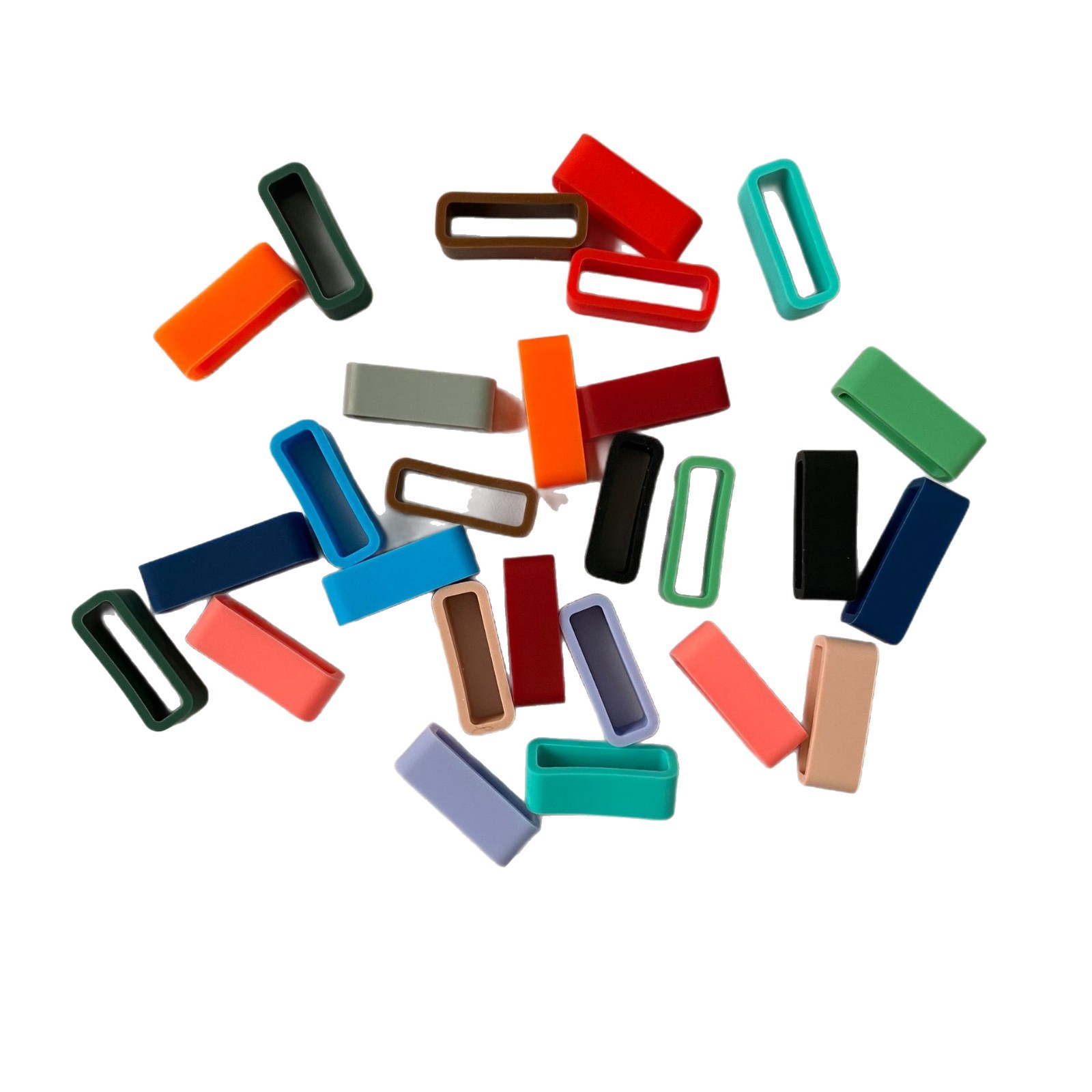Factory wholesale silicone watch bands with movable bezels of 16/18/20mm, available in multiple colors and rubber rings Item Picture