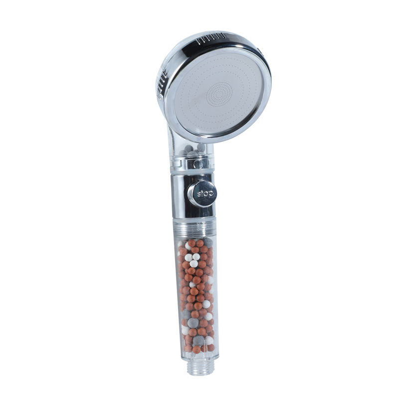 CE electroplated anti-rust pressurized hand-held pressurized filter 2 cm bathroom shower head wholesale Item Picture