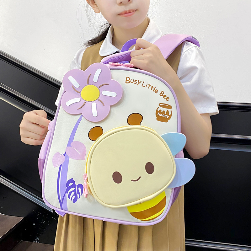 2025 New style kindergarten schoolbags, cartoon and animation backpacks for middle and senior classes, and travel bags for boys and girls in early education classes details Picture
