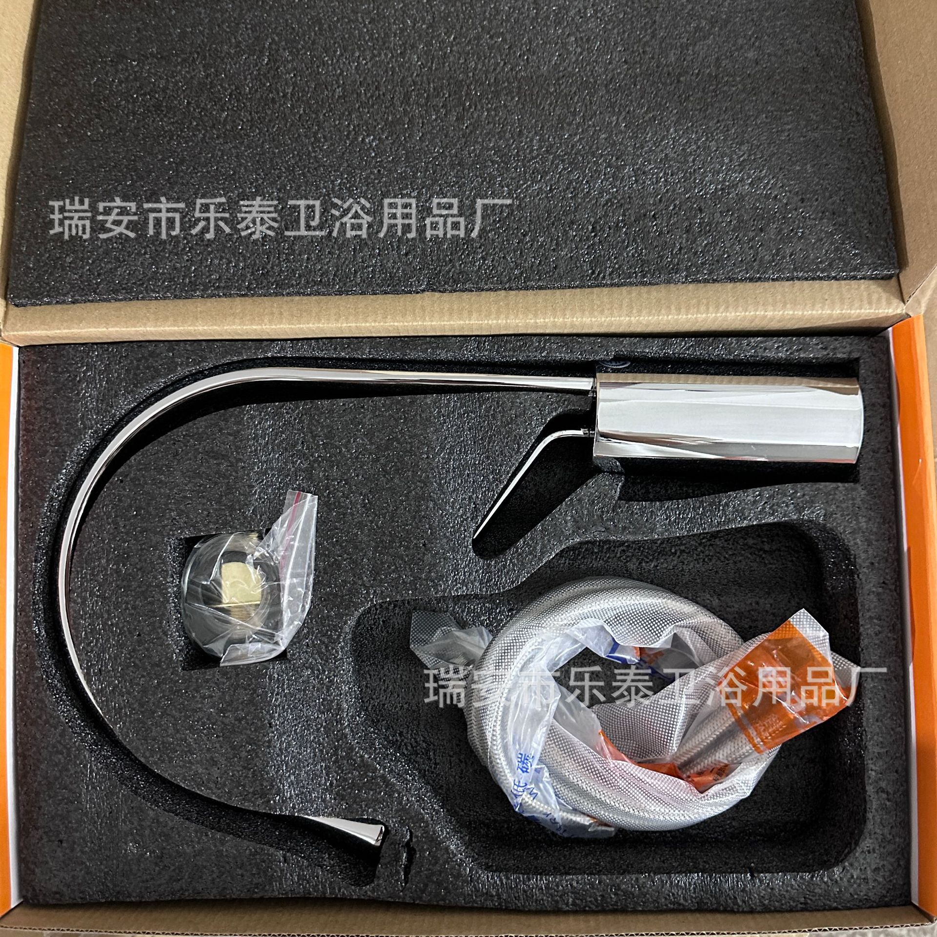 Cross-border water drop faucet, bathroom cabinet, rotating countertop basin faucet, bathroom balcony, cold and hot basin faucet Application Scenario