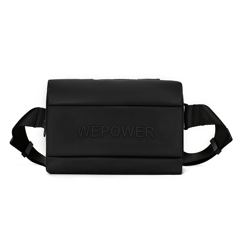 WEPOWER's new trendy brand chest bag, an outdoor multi-functional small bag, is casual and fashionable. It can be carried in various ways and is a single-shoulder crossbody bag Item Picture