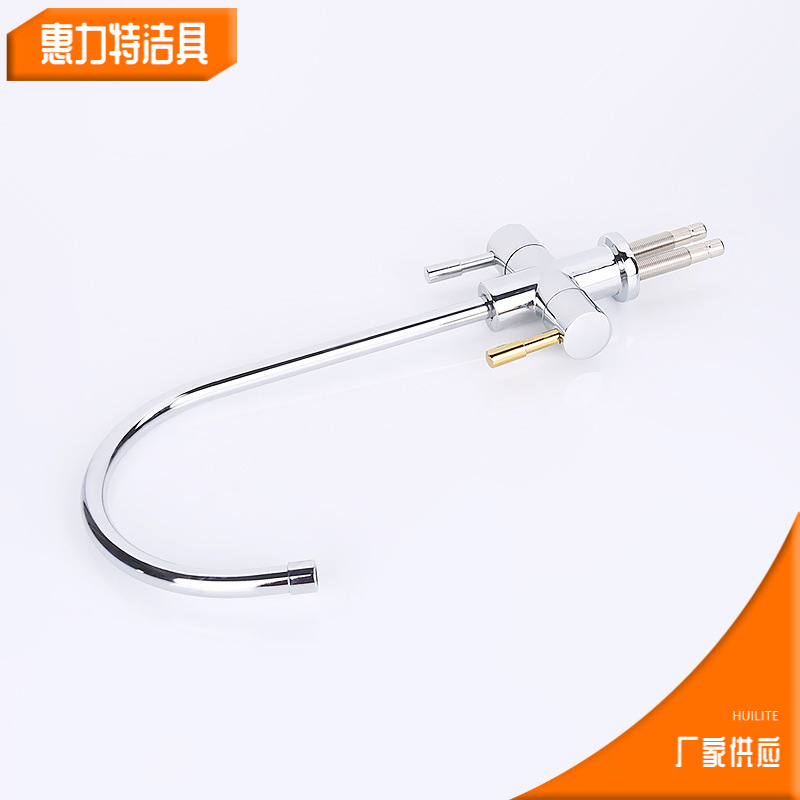 We supply the Damiben dual-outlet faucet with a 3-part water inlet and 3-part water outlet, as well as a kitchen direct drinking purified water gooseneck faucet Application Scenario
