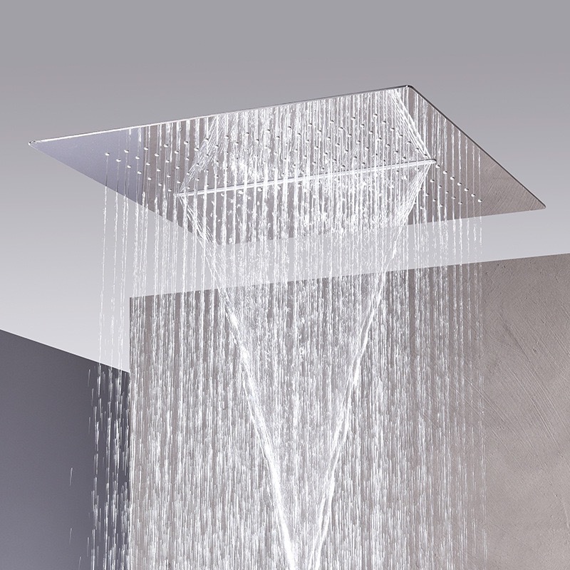 Household concealed multi-functional ceiling shower, concealed hotel project, constant temperature adjustable shower, concealed shower head set details Picture