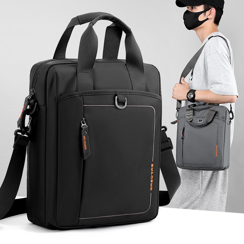 New cross-border men's single-shoulder bag, casual business hand-held men's bag, fashionable and simple men's crossbody bag, official document computer bag full figure