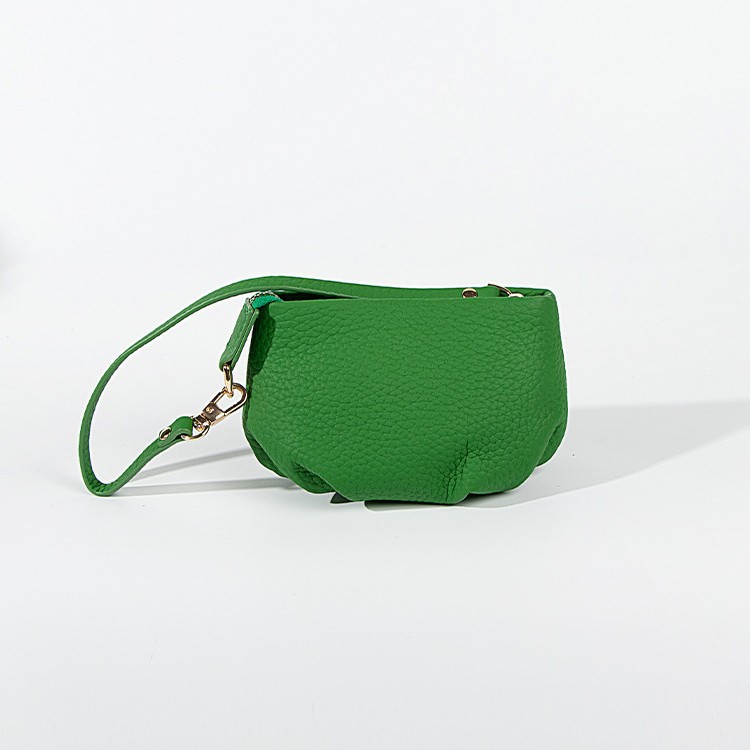 New niche cloud coin purse for women, small leather dumpling bag, mini shoulder bag, fashionable chain crossbody bag Item Picture