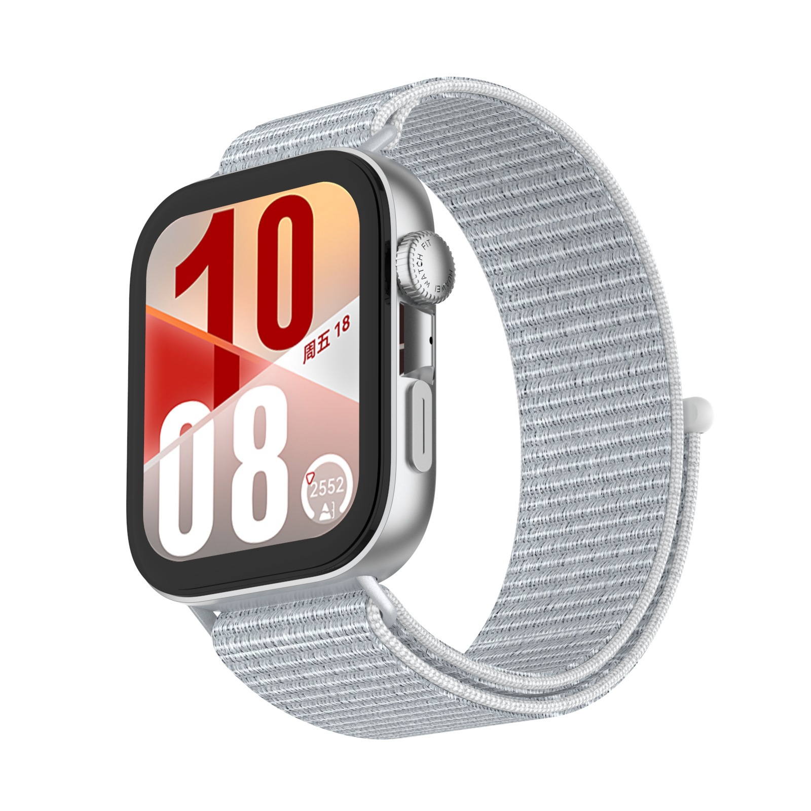 HUAWEI fit4pro watch strap: Huawei fit4/3 metal head grain one-piece nylon loop strap Specification drawing