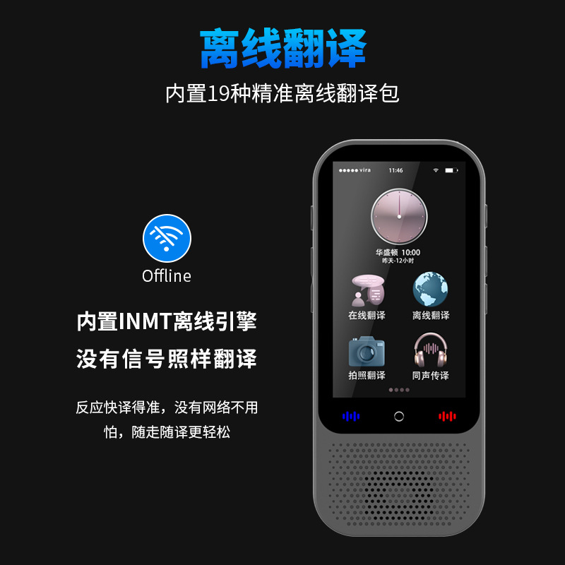 The 2024 new S80 pro intelligent voice translation machine is a multi-language manufacturer with precise offline photo-taking and Chat GPT Specification drawing