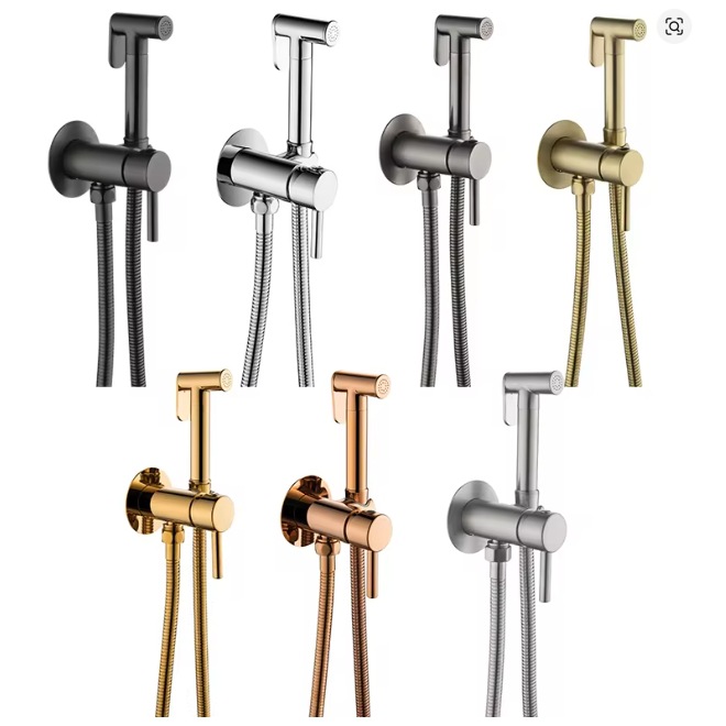 Toilet spray gun, faucet concealed installation, bidet spray gun, cold and hot adjustable toilet companion, bathroom pressurized spray gun Specification drawing