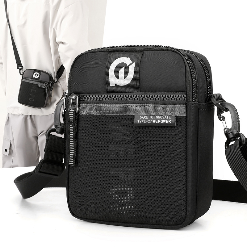 WEPOWER's new cross-border men's single-shoulder bag is a fashionable and casual wear with a waist bag, a trendy outdoor single-shoulder crossbody bag full figure