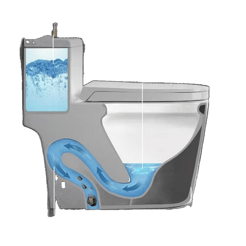 Household flush toilet, small-sized super vortex siphon toilet, ceramic water-saving, silent and anti-odor integrated toilet and bathroom Item Picture