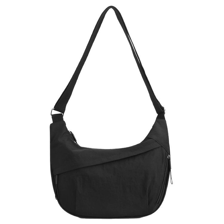 New fashionable crossbody bag, women's dumpling bag, large capacity, versatile nylon women's bag, high-end, trendy, lightweight single-shoulder bag Item Picture