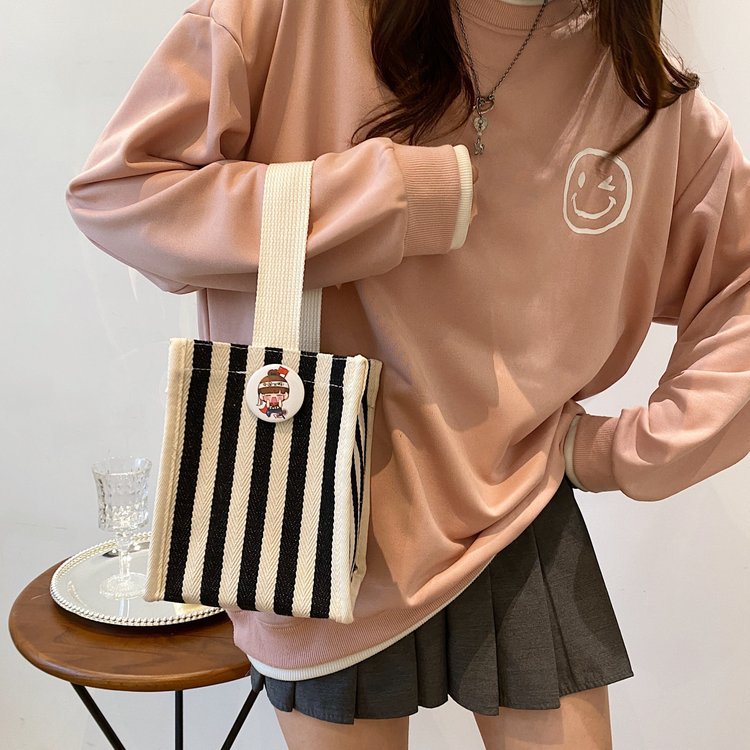 Cute style hand-held bento bags, lunch boxes, bags for going out, bags for carrying to work, student lunch bags manufacturer wholesale Specification drawing