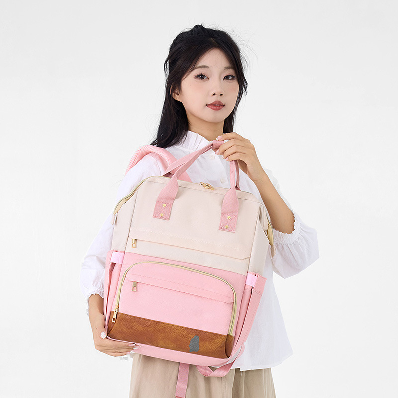 New large-capacity baby bag, multi-functional large-capacity waterproof mommy backpack, insulated bag Specification drawing