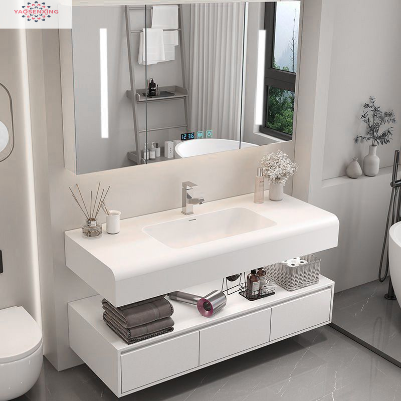 Senxing skin-Sensing Kolinai integrated bathroom cabinet combination modern and simple bathroom washbasin, washbasin and washbasin details Picture