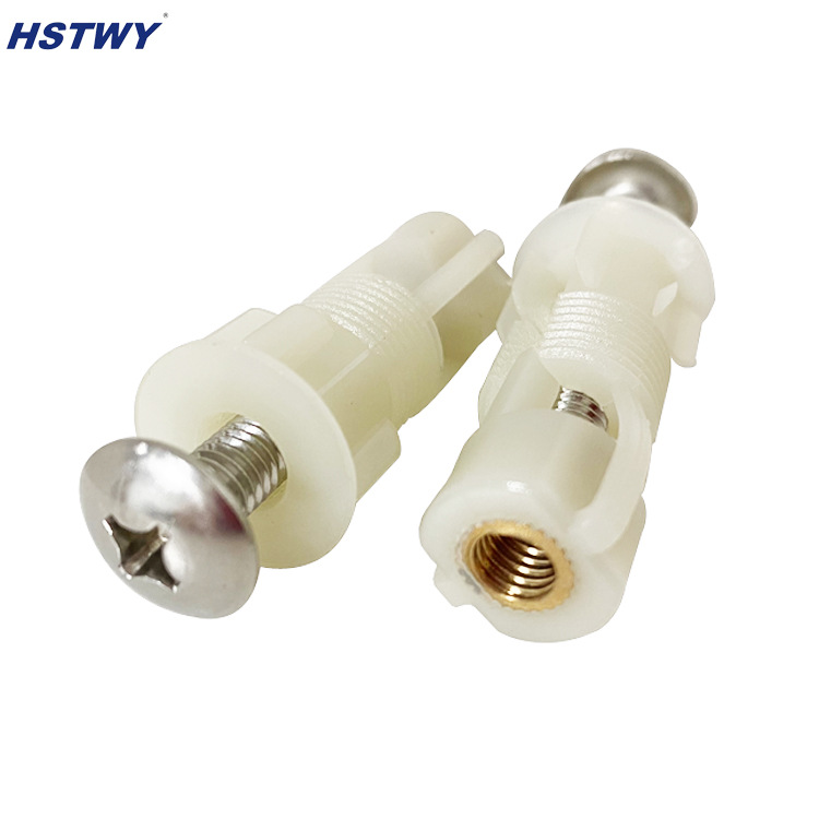 Universal toilet seat cover accessories, toilet seat cover, nylon expansion sleeve screws, toilet seat cover fixed installation, locking bolts full figure