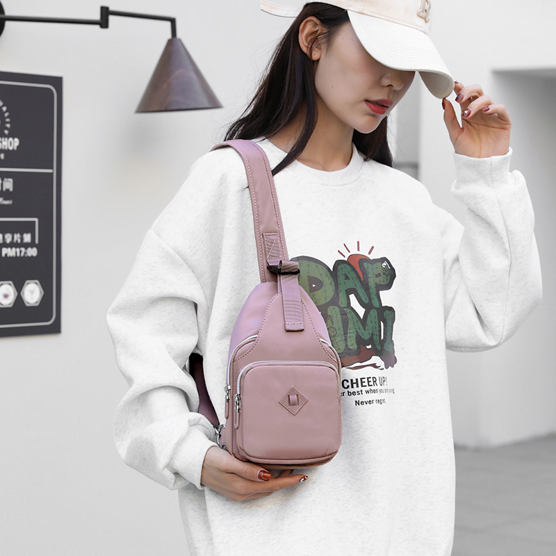 Colorful Fox's new fashionable and trendy women's chest bag, outdoor casual mobile phone key crossbody bag, large capacity Specification drawing