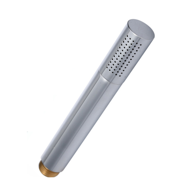 All-copper shower head, all-copper hand-held pressurized shower head, cylindrical hand spray, all-copper hand spray pressurized showerhead Item Picture