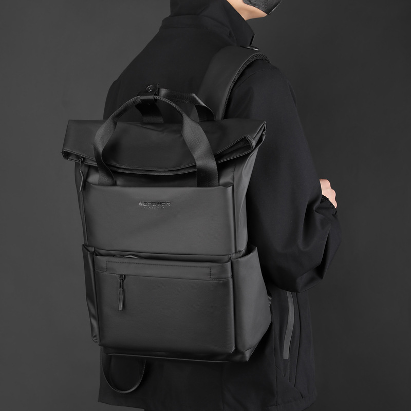 WEPOWER's new large-capacity backpack for college students, short-distance travel backpack, computer bag, and lightweight casual schoolbag details Picture