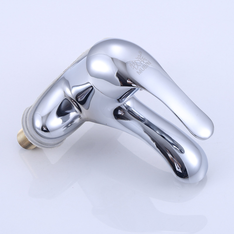 All-copper bathroom sink, washbasin, washbasin, double-hole hot and cold water faucet, bathroom mixing valve, two-in-one for household use Application Scenario