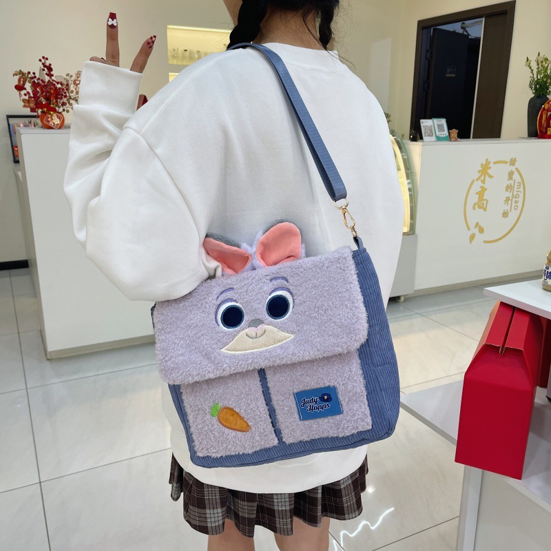 A versatile handbag for cross-border trade, a commuting, class and tutorial bag, a plush single-shoulder crossbody bag, and a large-capacity backpack details Picture
