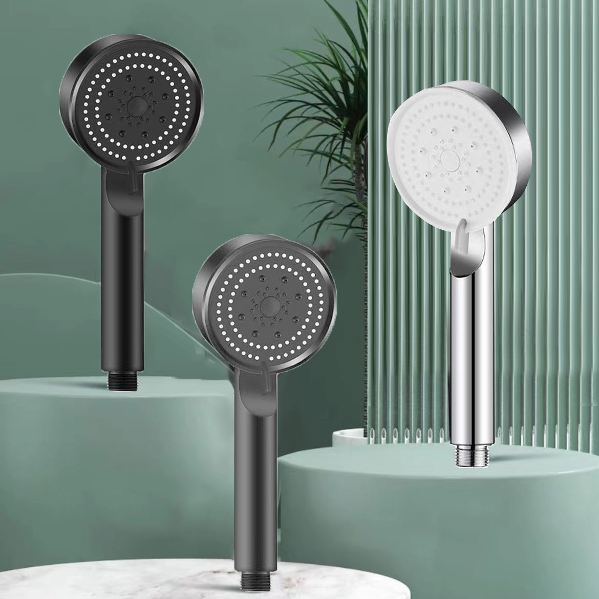 Wholesale shower heads from the manufacturer, Black Knight five-speed shower heads, household shower heads with large water output, household shower heads full figure