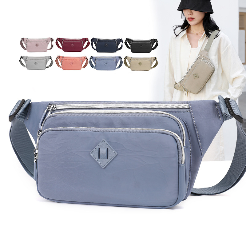 Colorful Fox women's new waist bag, outdoor casual sports chest bag, fashionable, simple and portable mobile phone case full figure