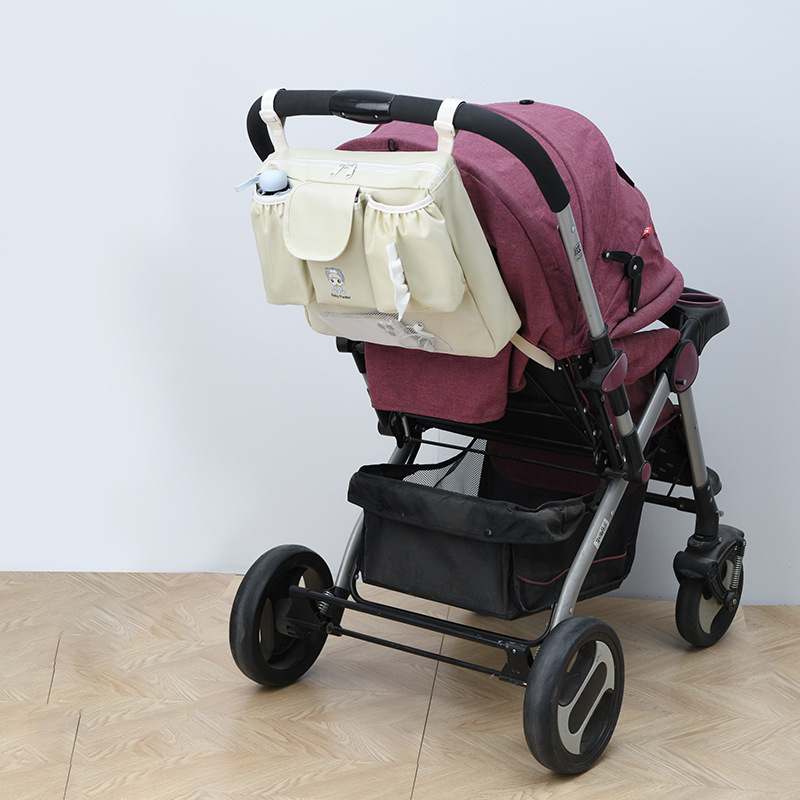 Baby stroller hanging bag, stroller storage bag, baby stroller storage basket, portable mommy bag, stroller accessories, stroller hanging bag Specification drawing