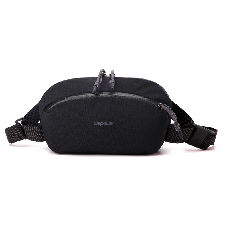 WEPOEWR's new men's chest bag, personalized sports crossbody bag, commuting single-shoulder crossbody bag, mobile phone waist bag Item Picture