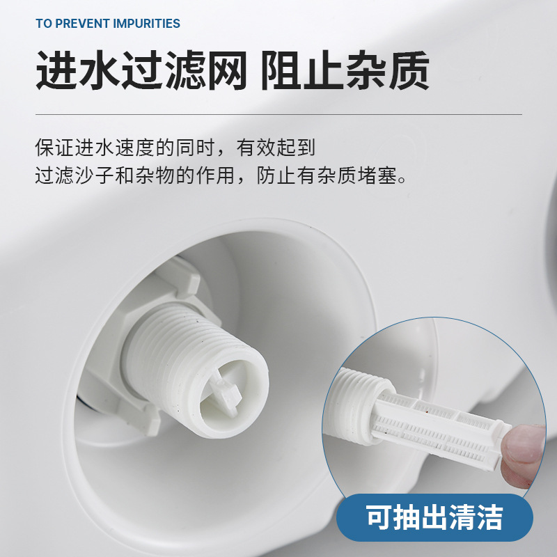 Zao Kang water tank, household bathroom squat toilet, energy-saving toilet water tank, thickened squat toilet, wall-mounted toilet, flushing water tank Application Scenario