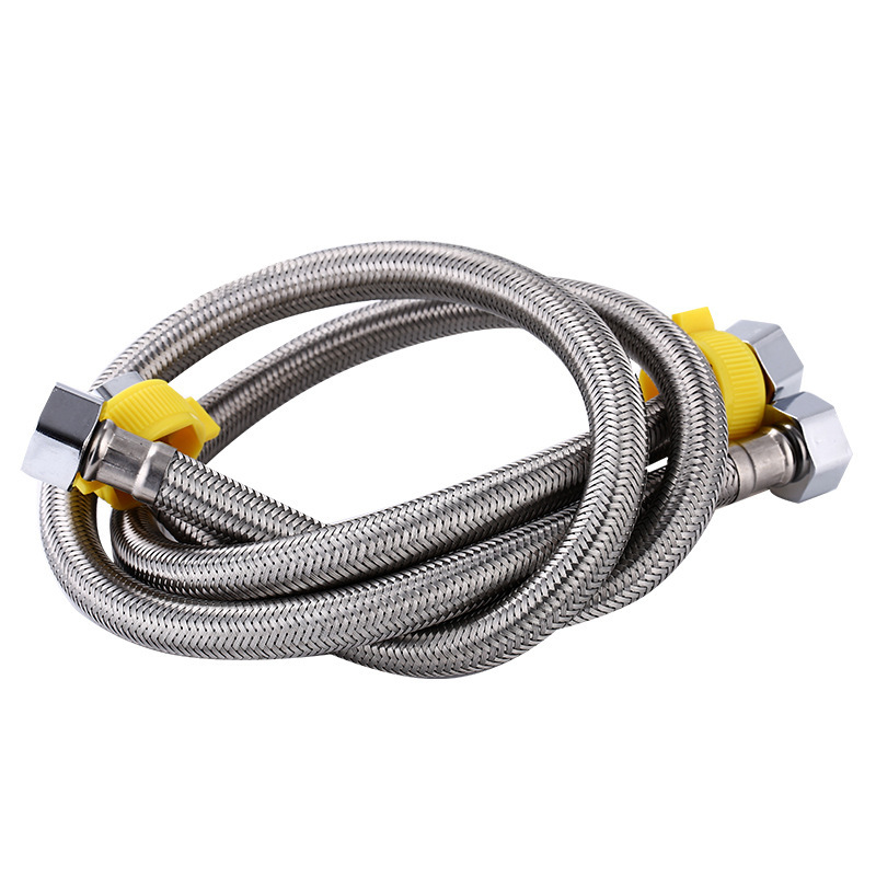 304 stainless steel cold and hot braided water inlet hose, household toilet water heater high-pressure quarter metal pipe water pipe Application Scenario