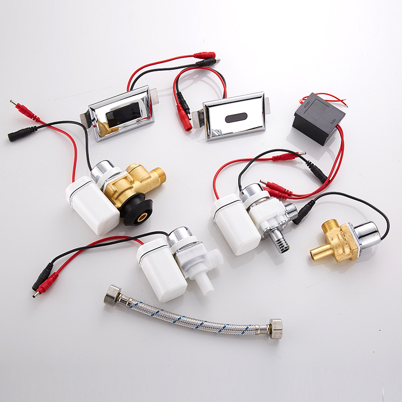 Urinal sensor accessories: Infrared fully automatic integrated urinal, toilet urine bag, flushing device, solenoid valve details Picture