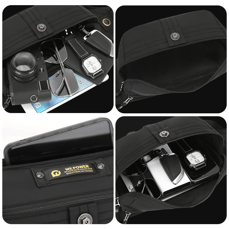 WEPOWER's new men's waist bag is an outdoor casual sports single-shoulder crossbody small water-resistant waist bag Application Scenario