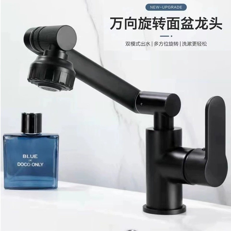 Mechanical arm universal faucet, Maneki Neko universal faucet, washbasin faucet, cold and hot water faucet Application Scenario