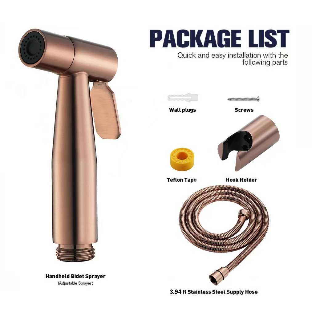 304 stainless steel toilet spray gun, toilet companion set, flushing nozzle, bidet, pressurized water gun, faucet Item Picture