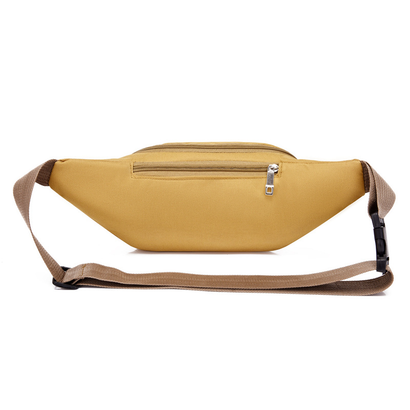 Wholesale of new men's casual canvas waist bags, dirt-resistant crossbody bags for work, outdoor sports close-fitting mobile phone bags Item Picture