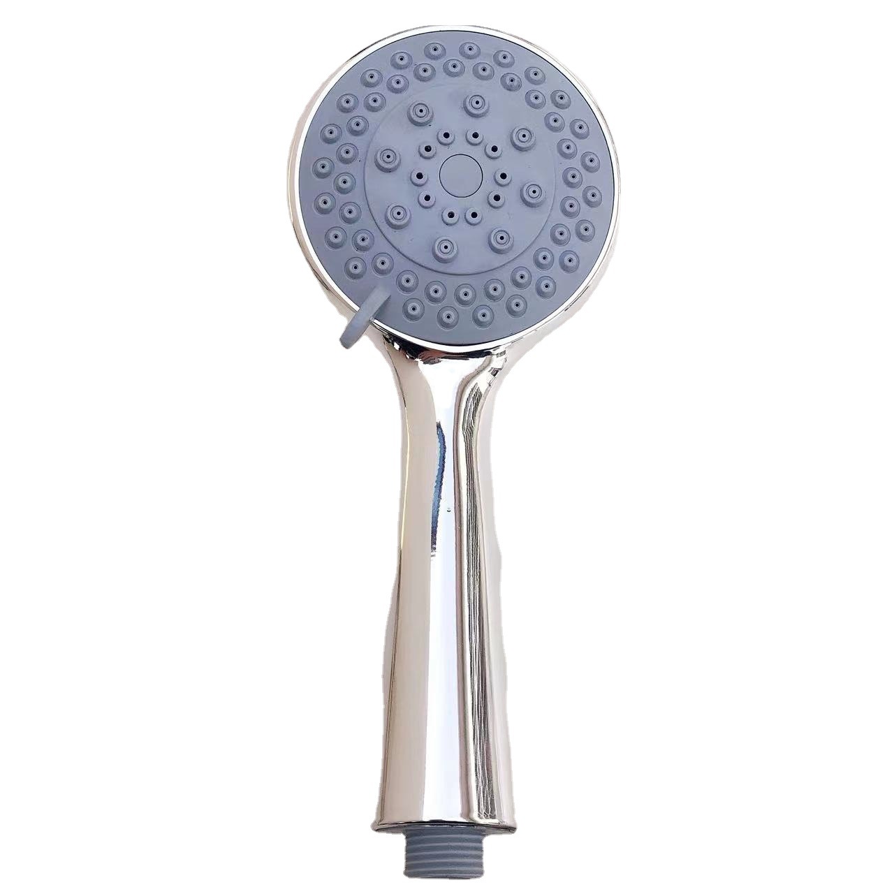 Xiamen hand-held shower head five-speed water outlet hose connection shower head three-piece set with paper card pattern included Item Picture