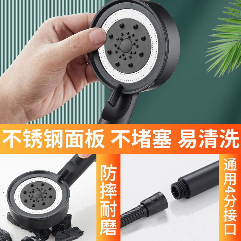 Pressurized handheld showerhead for water purification and skin care, pressurized showerhead, shower head, donut showerhead, sanitary ware showerhead Application Scenario