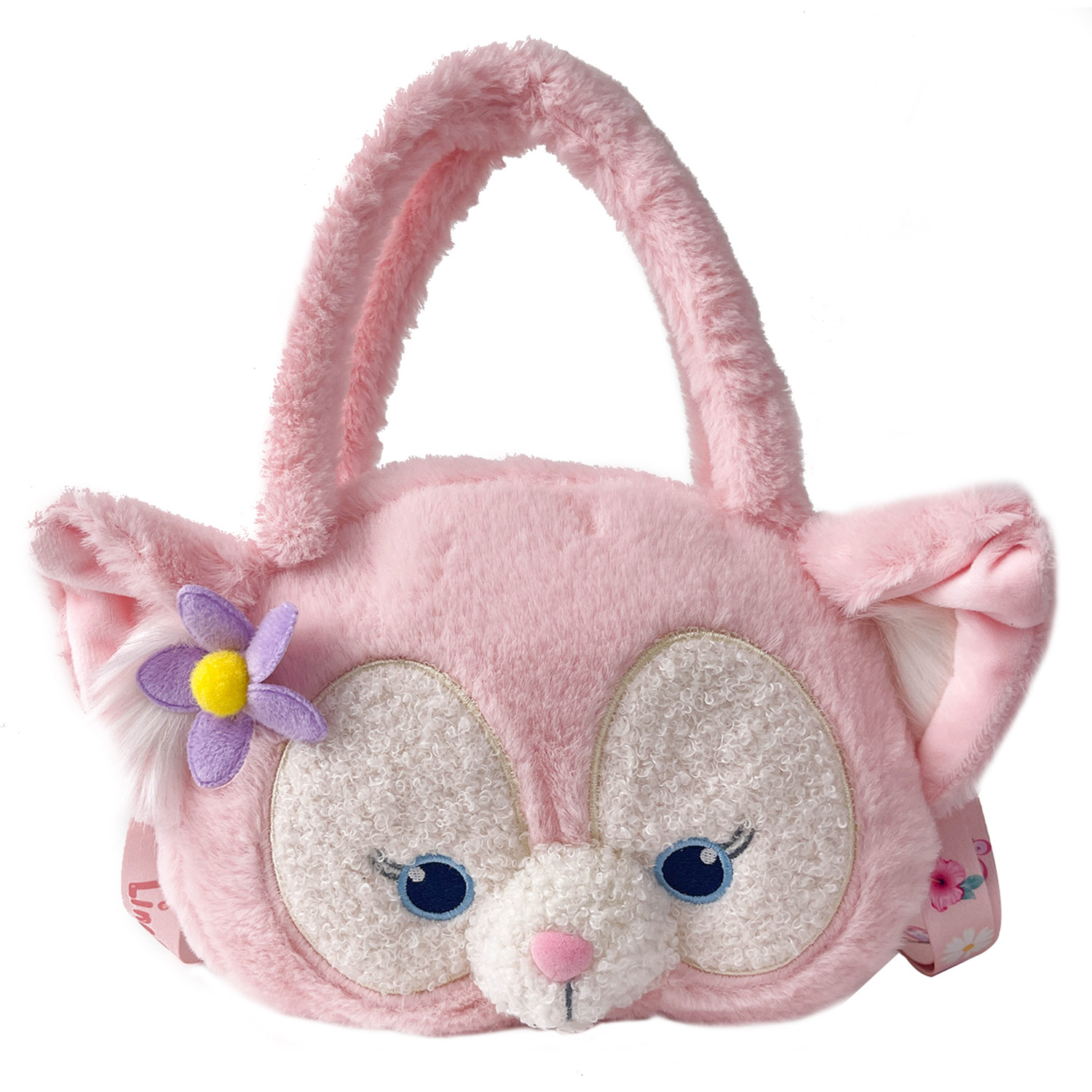 Cute cartoon plush handbag, girlish heart, Instagram cute Internet celebrity little fox, big face, single-shoulder bag, hand-held bag for girls Item Picture