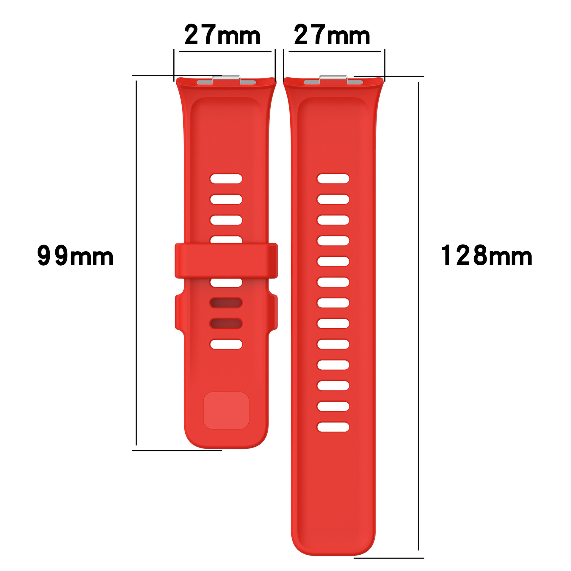 Guohongji is suitable for Redmi Watch4/5, Redmi Watch 5, and Mi Band 8pro/9Pro with silicone straps Specification drawing