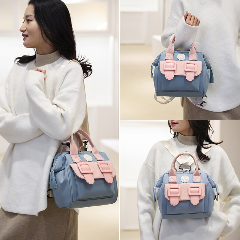 High appearance level crossbody mummy bag, young and fashionable mother and baby bag, handbag for mothers to walk their kids, large-capacity backpack full figure