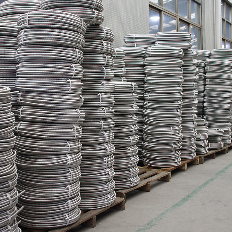 Wholesale 304 stainless steel corrugated tubes for 4-inch, 6-inch and 1-inch cold and hot water inlet hoses of solar water heaters details Picture