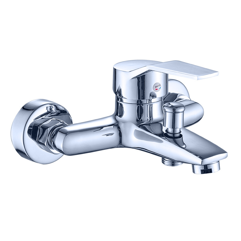 All-copper mixed water valve, hot and cold water faucet, concealed bathroom three-switch, bathtub, shower head, double-opening set, shower faucet Item Picture