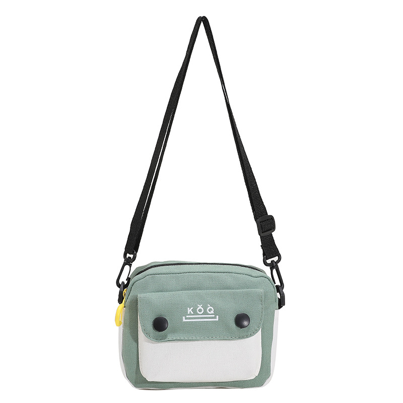 A cute and versatile 2024 new Japanese-style canvas small bag for women's crossbody, a unique student single-shoulder small square bag Item Picture