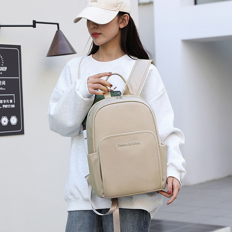 Colorful Fox's new computer bag, men's large-capacity travel backpack, and women's Korean-style trendy schoolbag details Picture