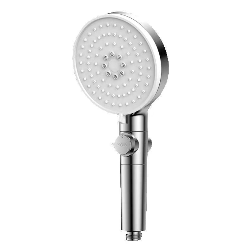 Large panel spray five-speed showerhead with large water output, multi-functional pressurized shower head, frosted hand-held showerhead set Item Picture
