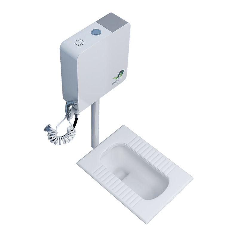 New Monaco toilet squat toilet flush tank set, bathroom anti-odor trap, squat toilet, ultra-thin, small-sized apartment Item Picture